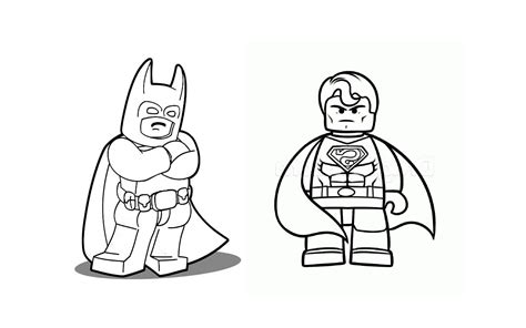 Lego Superman Coloring Page - Coloring Home