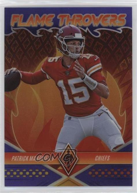 2022 Panini Phoenix Flame Throwers Purple Ft 4 Patrick Mahomes Ii