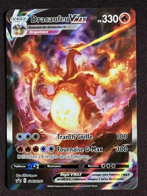 Carte Pok Mon Dracaufeu Vmax Swsh Full Art Promo Alternative Fr Neuf