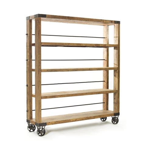 Деревянная этажерка на колесиках 96 фото