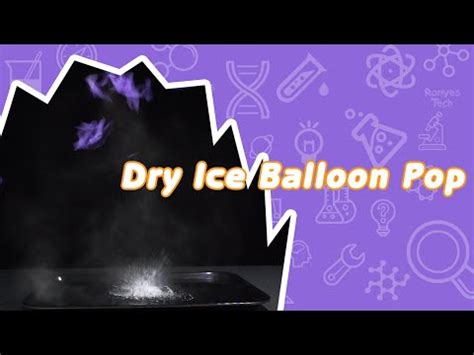 Dry Ice Balloon Pop | Science Activity - Science Experiments for Kids - Ronyes Tech