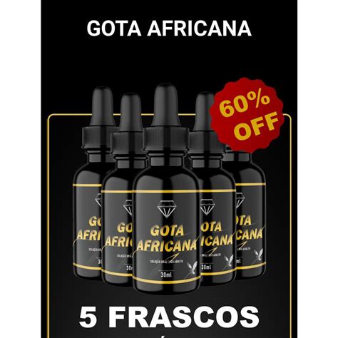 5 Frascos De Gota Africana Super Potente Shopee Brasil