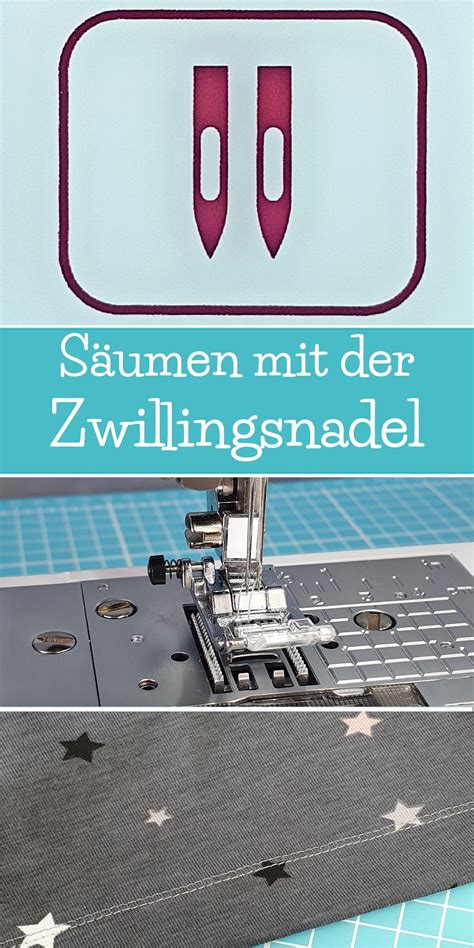 Mit Der Zwillingsnadel S Umen Fake Coverlock Naht N Hen Lernen Mit