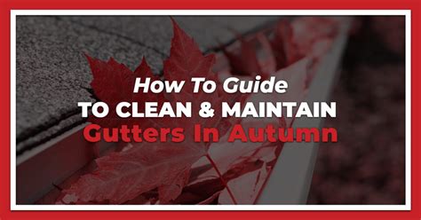 Clean And Maintain Your Gutters In Autumn