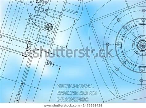 Blueprint Sketch Vector Engineering Illustration