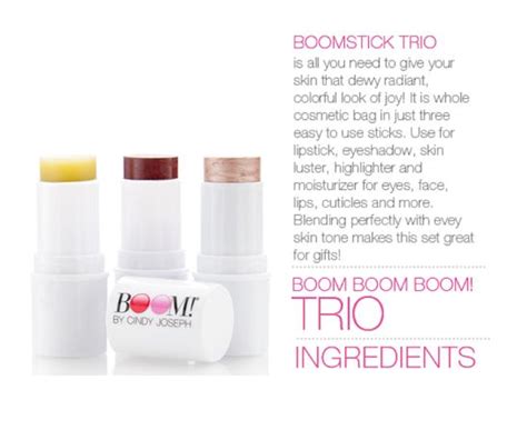 BOOMSTICK TRIO | Boomstick trio, Boom by cindy, Cosmetics