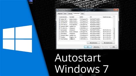 Autostart Windows Programme Ausschalten Tutorial Youtube