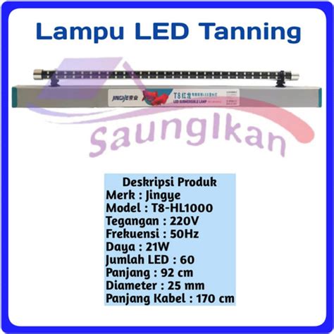 Jual Lampu Led TANNING RED ARWANA AROWANA JINGYE T8 HL1000 100 Cm