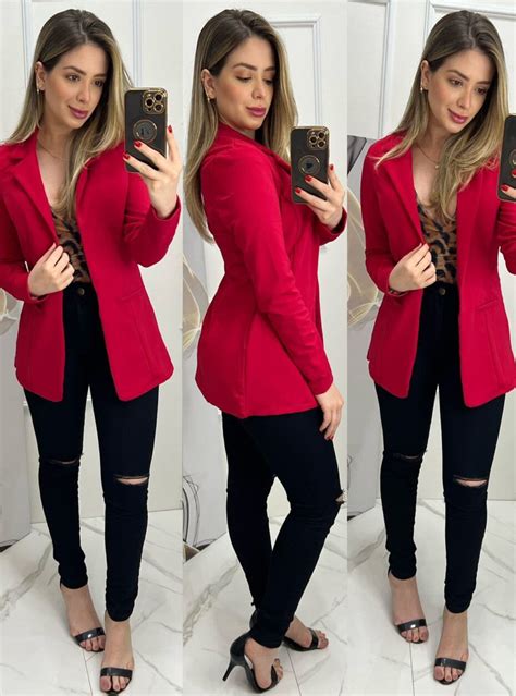 Blazer Ju Vermelho Verycoll