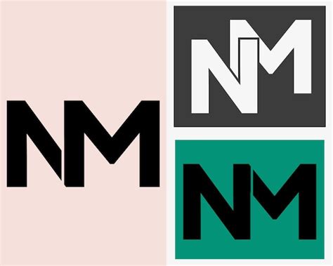 Premium Vector | New best nm creative initial latter logonm abstractnm ...
