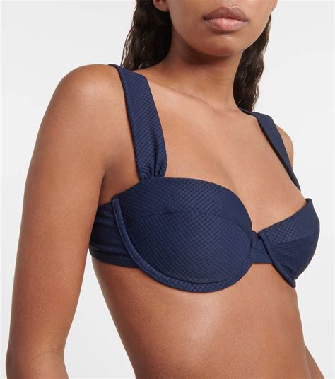 Menai Bay Bikini Top In Blue Heidi Klein Mytheresa