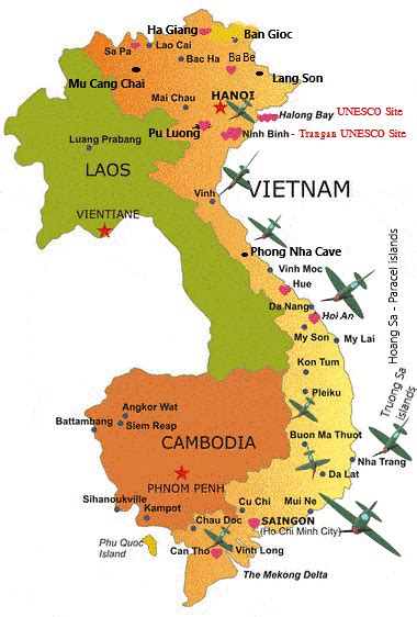 Vietnam Tourist Map