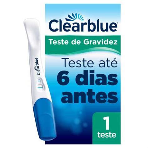 Teste De Gravidez Clearblue Saiba Antes Com 1 Unidade Drogão Super