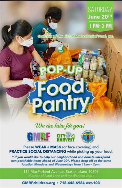 Good news: Global Medical Relief Fund to host Pop-Up Food Pantry for