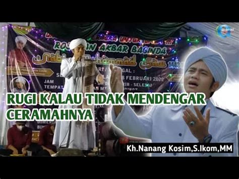 ROJABAN AKBAR DAN IMTIHAN 2022 Kh Da I Nanang Qosim S IKom MM YouTube