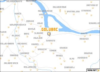 Golubac (Serbia and Montenegro) map - nona.net