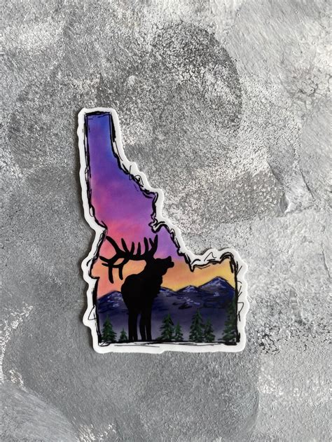 Idaho State Sticker Etsy