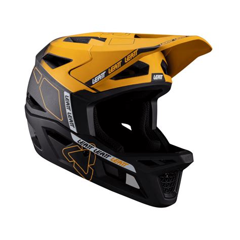 Leatt Helm Mtb Gravity Carbon Gold Fullface Helme Bmo Bike