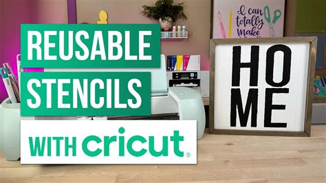 How To Make Reusable Stencils With Cricut Easy Tutorial YouTube