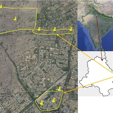 Study Area Depicting Three Industrial Areas Of Patparganj Jhilmil And