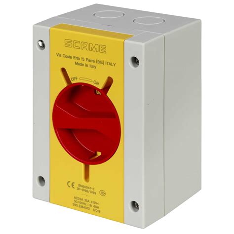 Scame A Pole Rotary Isolator Switch Ip Em Cef