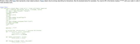 solved create  class called besr  represents  bear cheggcom