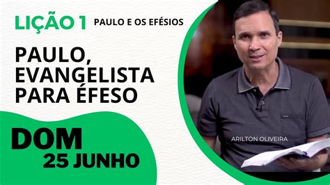 Domingo Paulo E Os Ef Sios Paulo Evangelista Para Feso Pr