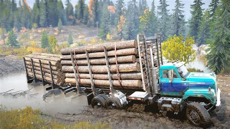 Log Delivery Snowrunner Heavy Truck Mud Offroading Logitech G