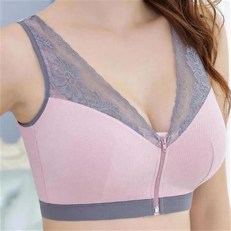 【zero Pressure Support Bra】 Front Zipper Support Breast Best Bra