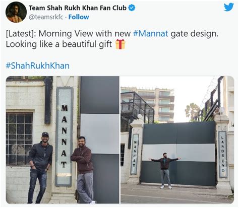 Shah Rukh Khan S Mansion Mannat Gets A New Makeover Name Plate Is