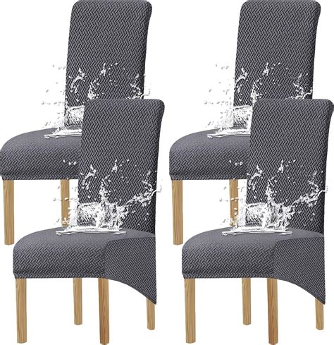 High Back Dining Chair Covers Set Of 6 Dining Room Stretch Chair Covers Kitchen Chair Seat