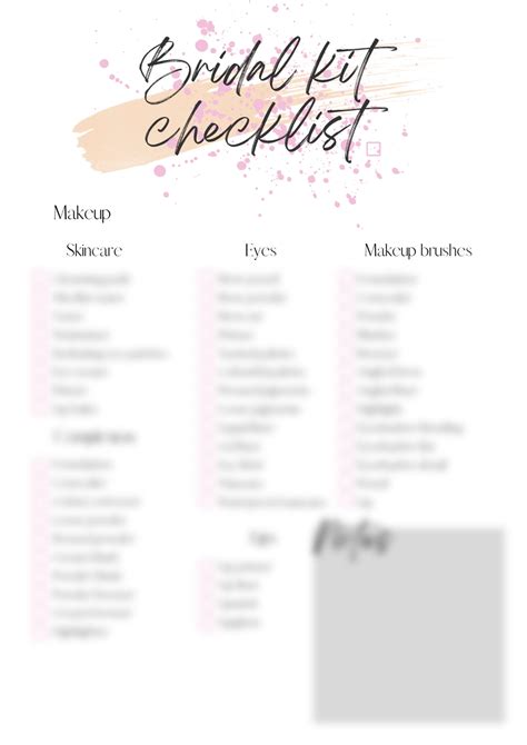 Anne Marie Mitchell The Ultimate Makeup Kit Checklist Free