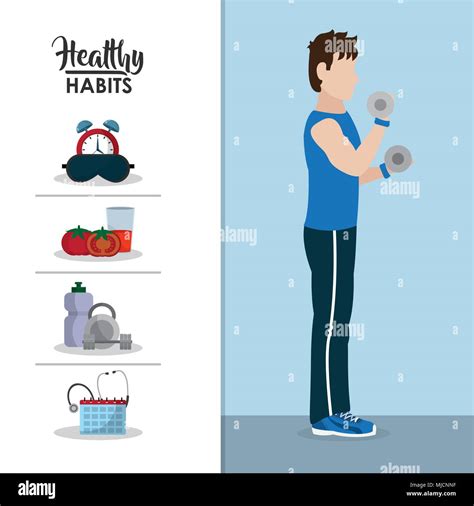 Healthy Habits Lifestyle Stock Vector Image And Art Alamy