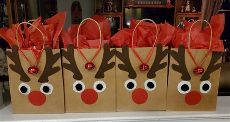 Reindeer Gift Bags For Handmade Christmas Crafts