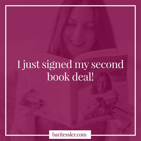 It's official! I signed my second book deal! - Bari Tessler