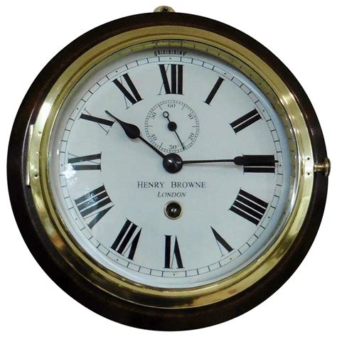 Brass Ships Bulkhead Clock For Sale At 1stdibs