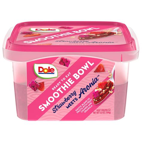 Dole Strawberry Meets Aronia Smoothie Bowl Shop Juice Smoothies At