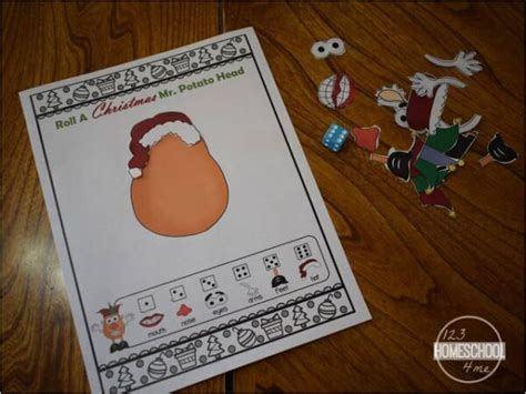 Free Roll A Christmas Mr Potato Head Game