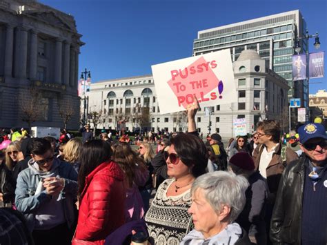 Photos Pussy Hats And Protest Signs Fill Streets At Bay Area Women S Marches Kqed