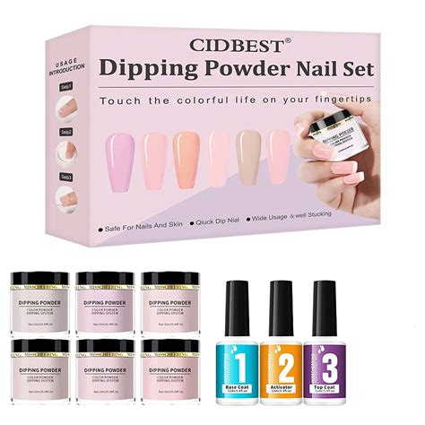 Amazon Dipping Powder Nail Set Nail Art Essential Kit Starter