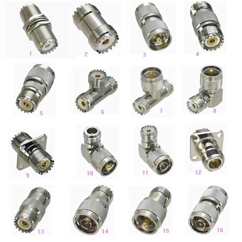 Pcs Adapter Uhf Pl So To Uhf N Male Plug Female Jack