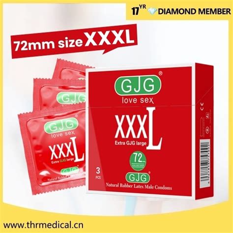 Xxxl Mm Size Ultra Thin Natural Rubber Latex Male Sex Condoms Penis