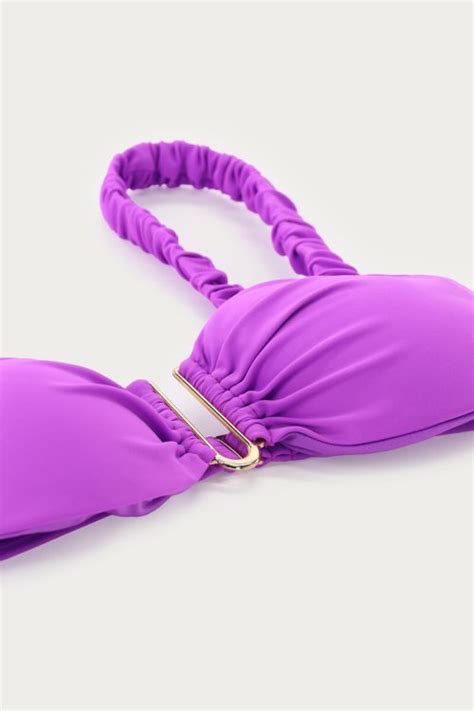Paarse Bandeau Bikini Top U Shape My Jewellery