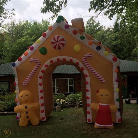 Giant Ft Xmas Gingerbread House Inflatable