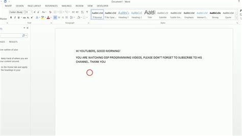 How To Create A Talking Speech In Ms Word Youtube