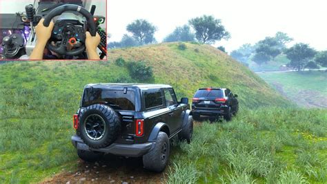 Ford Bronco Jeep Grand Cherokee Trackhawk Offroad Convoy Forza