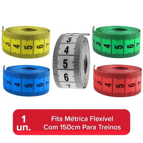 Fita Métrica Flexível 150cm para uso Academico e Medição Corporal