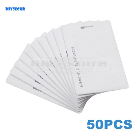 DIYSECUR 50pcs Lot Thick Proximity 125Khz RFID EM ID Card For Access