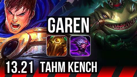 Garen Vs Tahm Kench Top 2 1m Mastery 500 Games Kr Diamond 13