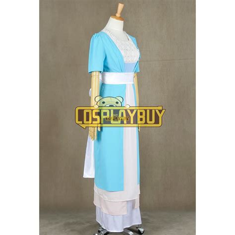 Titanic Rose Dewitt Bukater Cosplay Costume Blue Swim Gown Dress